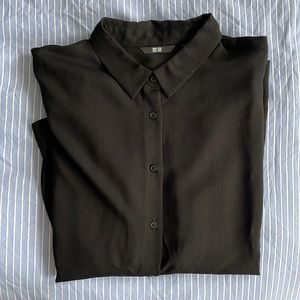 Uniqlo XL Rayon long-sleeve blouse